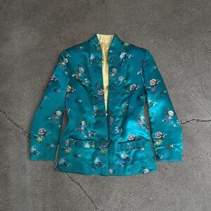 Vintage Silk Brocade Reversible Jacket
